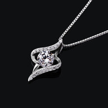Damen Halskette 925 Sterling Silber Sternennacht Anhänger