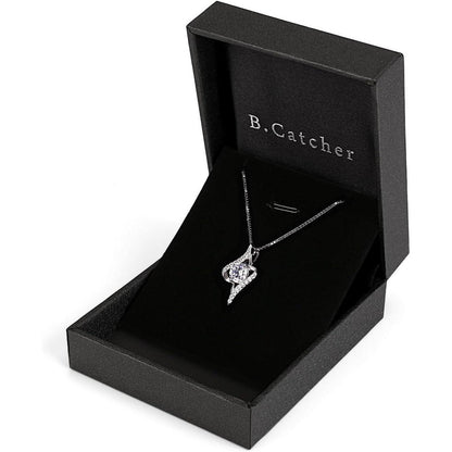 Damen Halskette 925 Sterling Silber Sternennacht Anhänger