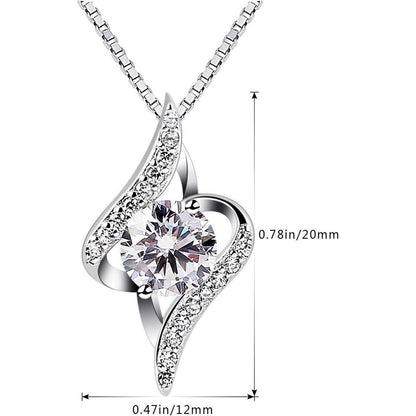 Damen Halskette 925 Sterling Silber Sternennacht Anhänger