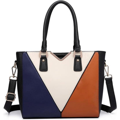 Miss Lulu Damen Handtasche V-förmiges Design Shopper