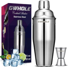 Cocktailshaker Set Edelstahl 750ml mit Cocktailrezepte Ebook