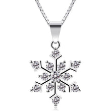B.Catcher Halskette Schneeflocken Damen 925 Silber Anhänger
