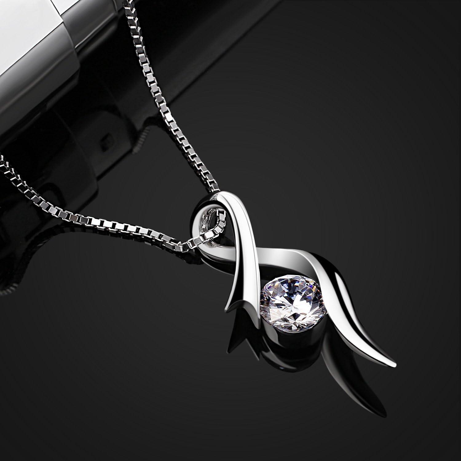 B.Catcher Damen Kette 925 Silber Anhänger Notenschlüssel