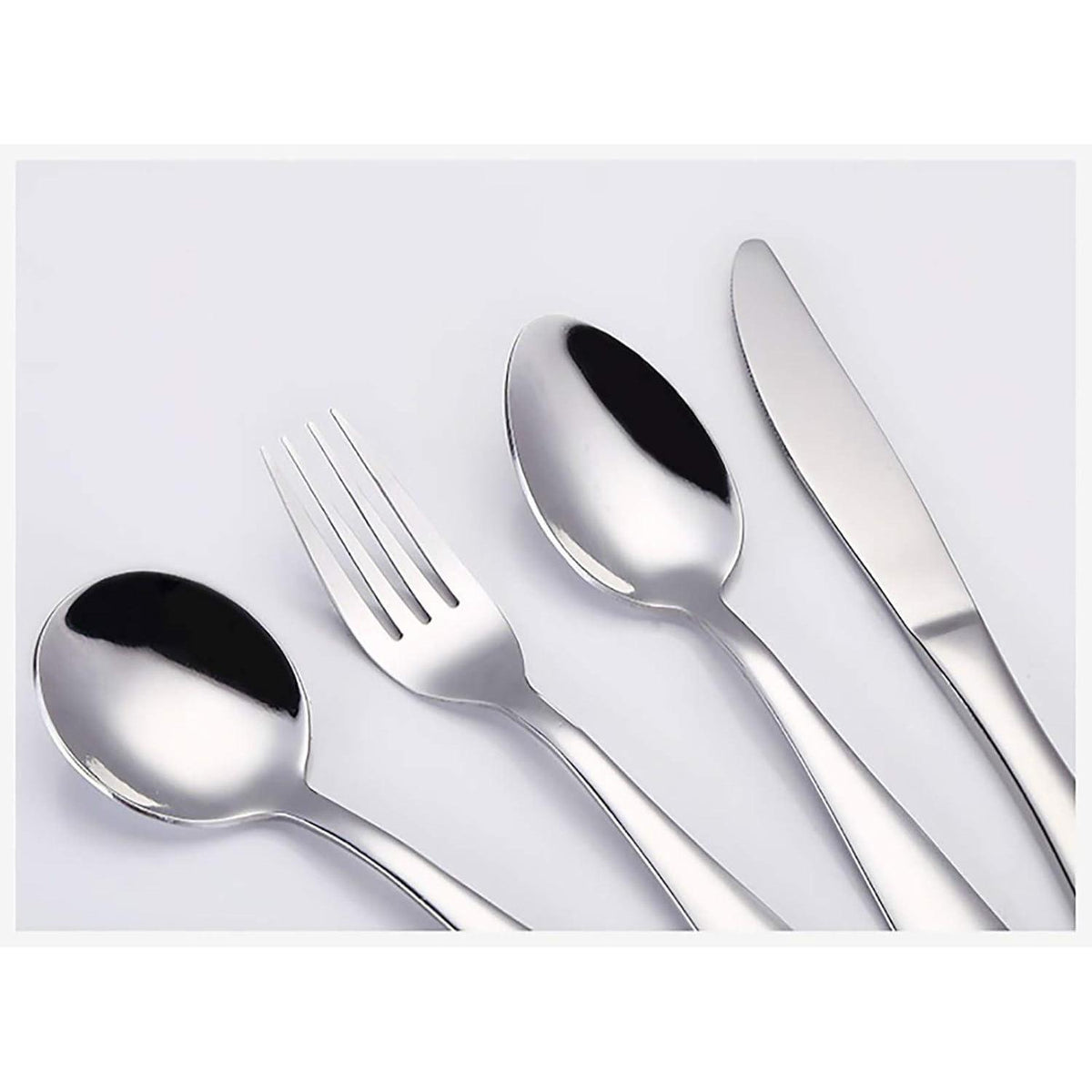 4-teiliges Kinderbesteck Set Edelstahl – Silber Geschirr