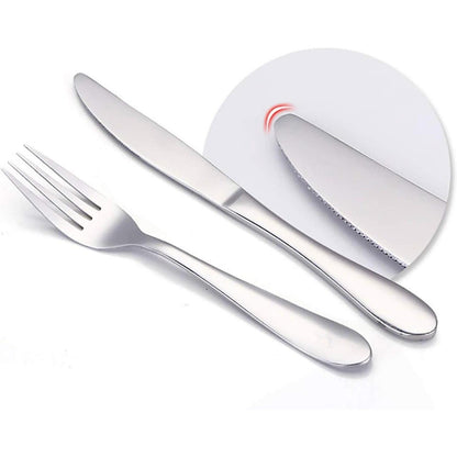 4-teiliges Kinderbesteck Set Edelstahl – Silber Geschirr