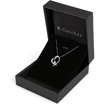 Herz Kette Damen Halskette 925 Sterlingsilber Zirkonium 45CM