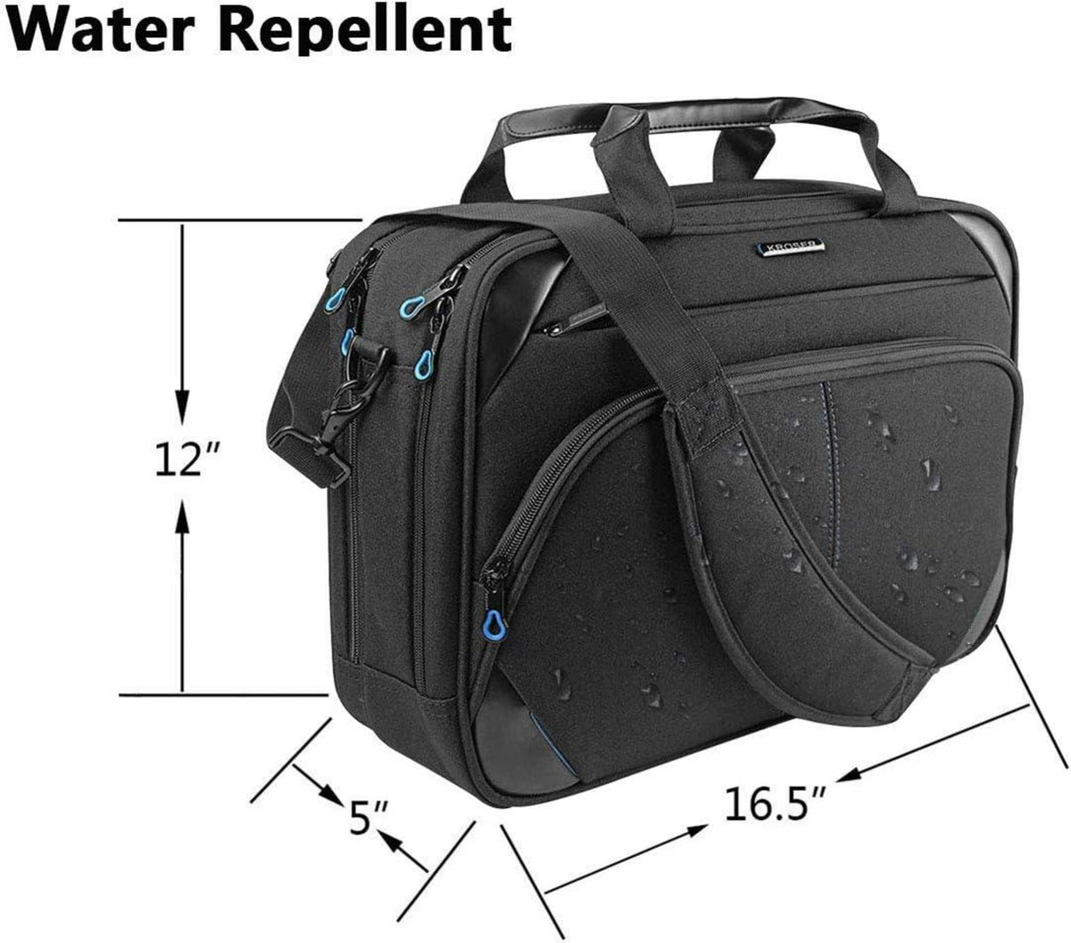 Laptop Umhängetasche 15,6 Zoll Business Wasserabweisend RFID Taschen MEHRWEG