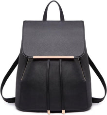 Eleganter Damen Kunstleder Rucksack mit Tunnelzug-Design