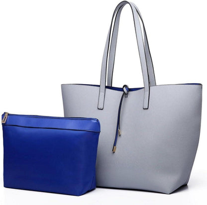 Schultertasche Damen Shopper PU-Leder Handtaschen-Set