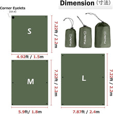 Wasserdichte Zeltplane Tarp Hängematte Picknickdecke Camping