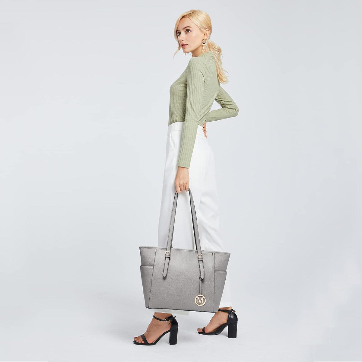 Damentasche Miss Lulu Damen Handtasche Schultertasche