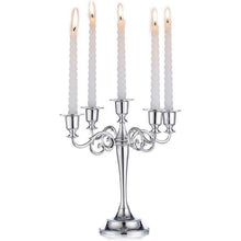 Aluminium Kerzenständer silber Esstisch Deko 5-armig 11*27cm