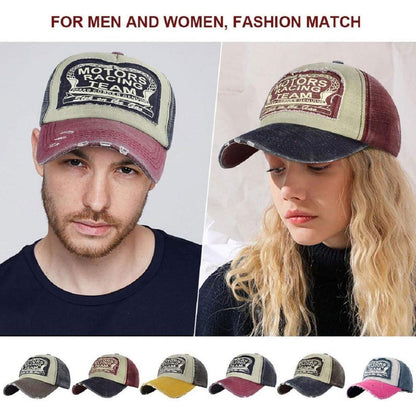 Retro Motors Racing Baseball Cap - Vintage Snapback Kappe