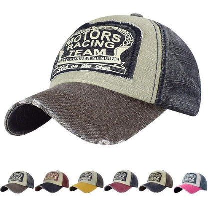 Retro Motors Racing Baseball Cap - Vintage Snapback Kappe