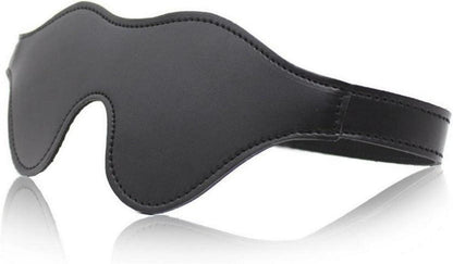 Bondage Augenbinde Klettband Leder Fetisch SM Spielzeug
