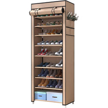 10-Tier Schuhschrank Schuhregal für 27 Paar Schuhe Beige