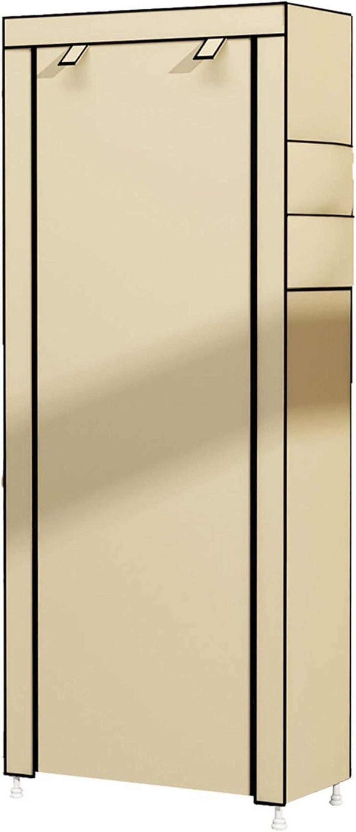 UDEAR 10-Tier Schuhschrank Schuhregal für 27 Paar Schuhe Beige