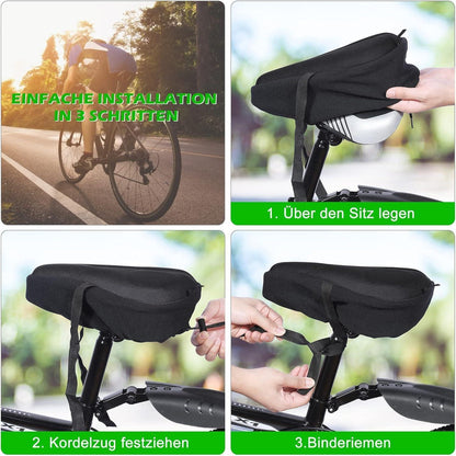 Zacro Gelüberzug für Fahrradsitz wasserdicht 29 x 27cm