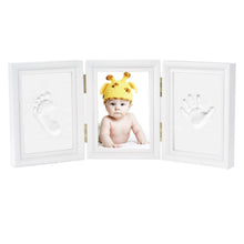 Gipsabdruck Baby Hand Fuß Bilderrahmen inkl. Ton - DIY Set