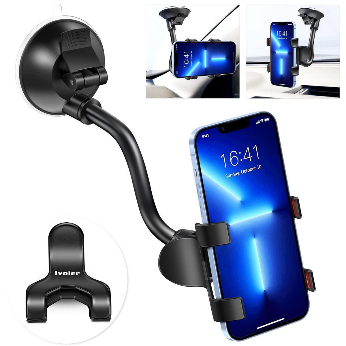 KFZ Smartphone Halterung drehbar mit starkem Saugnapf
