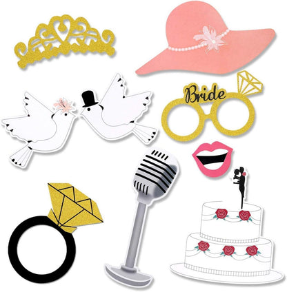 Foto Requisiten Hochzeit Photo Booth Accessoires 52 Stück