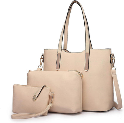 Handtasche Damen Schultertasche Tote Bag Beuteltasche Set