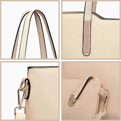 Handtasche Damen Schultertasche Tote Bag Beuteltasche Set