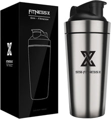 Edelstahl Shaker 700ml Sport Yoga Fitness Mixer Bottle