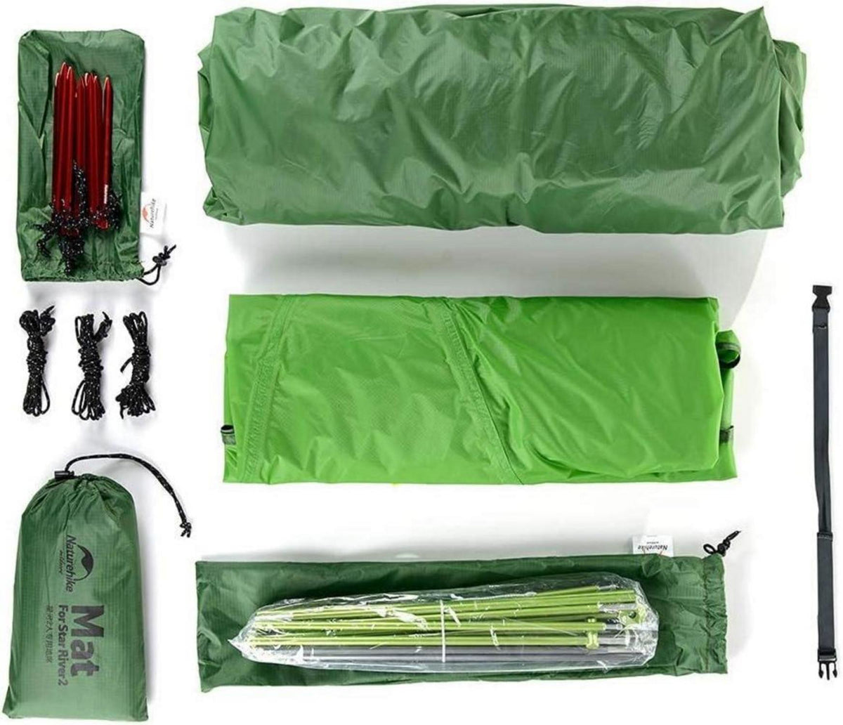 Naturehike Star-River Leichtes 2 Personen Camping Zelt Aluminium Rod 20D Grün