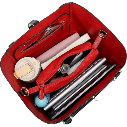 Große Damen Henkeltasche Dunkelgrün Leder Schultertasche