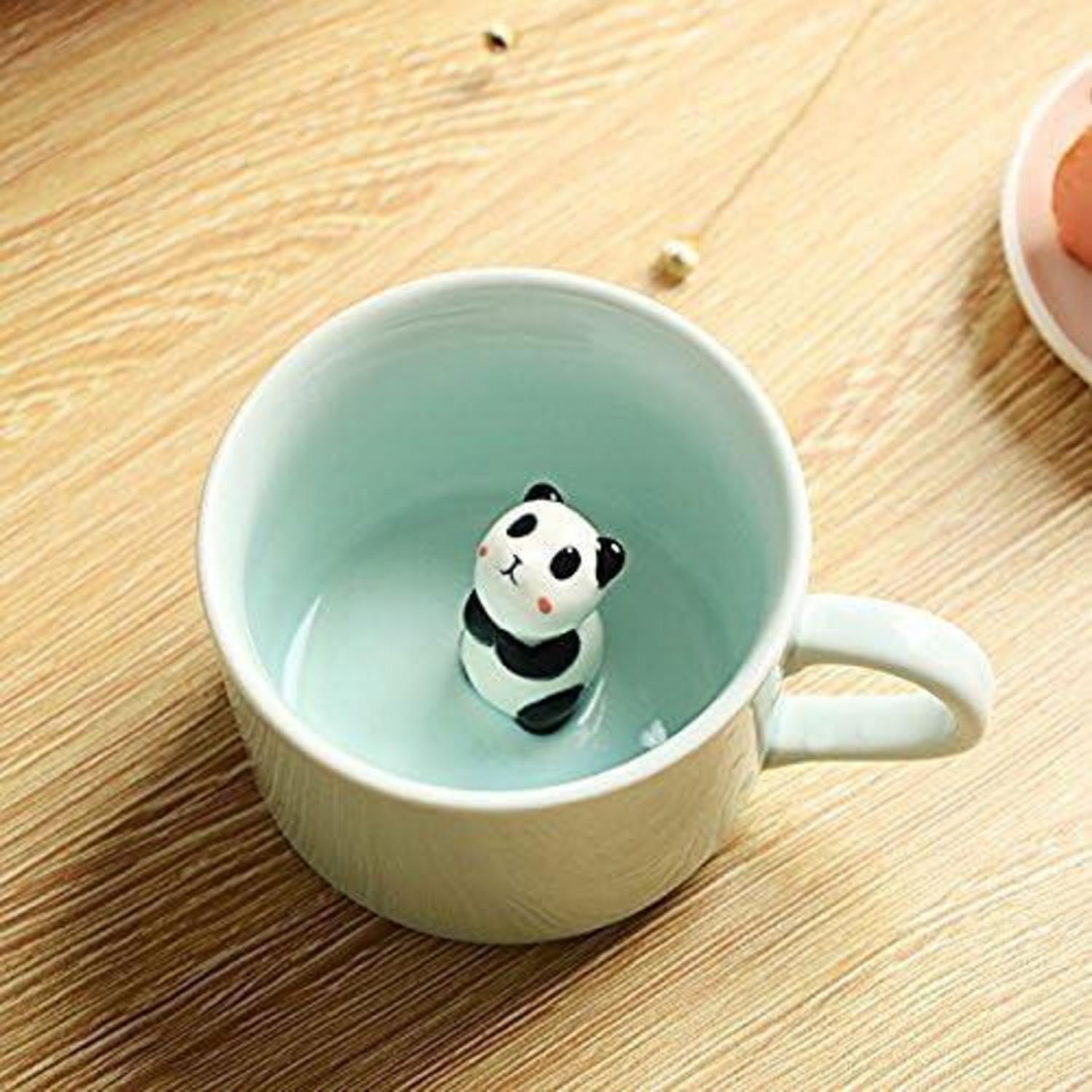 3D Tier Keramik Becher - Kreatives Morgengetränk Geschenk