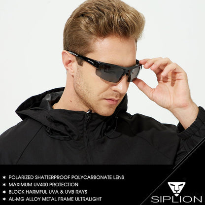 Herren Sonnenbrille Polarisiert UV400 Schutz TR90 Rahmen CAT