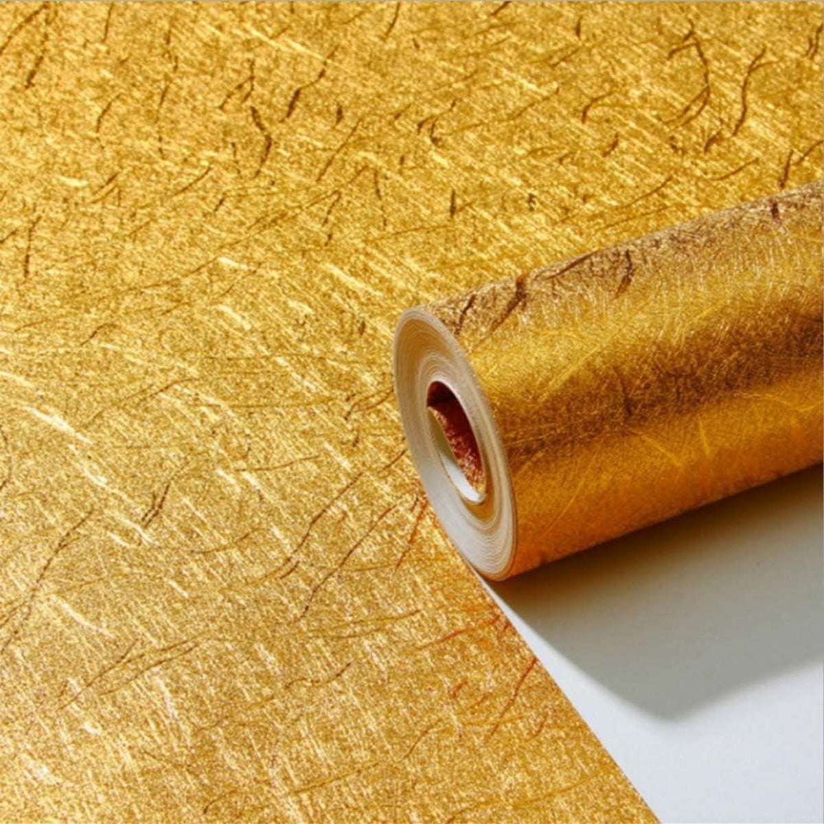 Luxuriöse goldene Tapete PVC wasserdicht 0,53m x