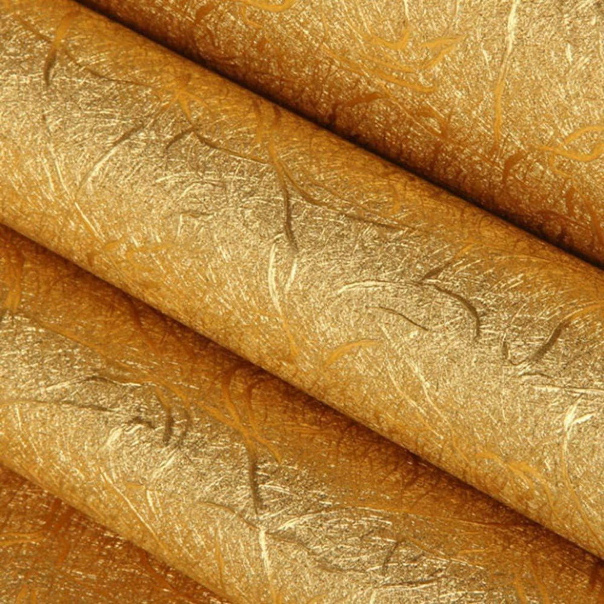 Luxuriöse goldene Tapete modernes Design wasserdicht Wanddekoration