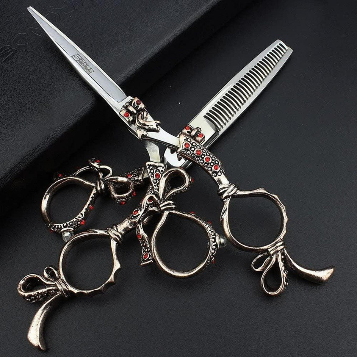 5.5 Zoll Friseurschere Set Edelstahl – Ergonomisch & Verstellbar