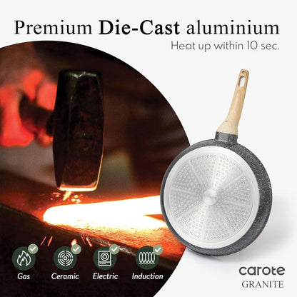 CAROTE Graniston Bratpfanne 20,3 cm Antihaft Induktion