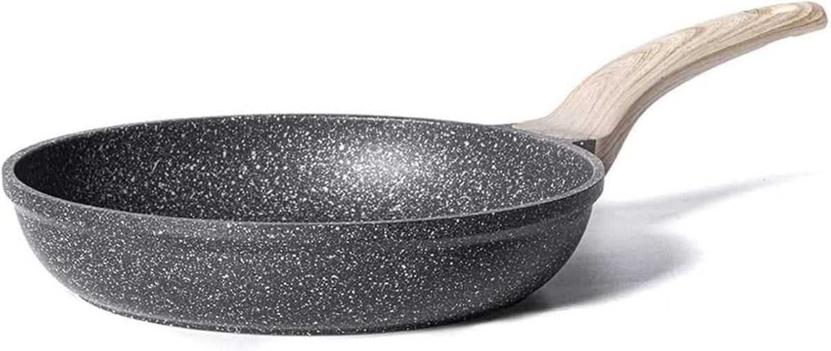 CAROTE Bratpfanne 20,3cm Schwarz Antihaft Granit Induktion Holzgriff