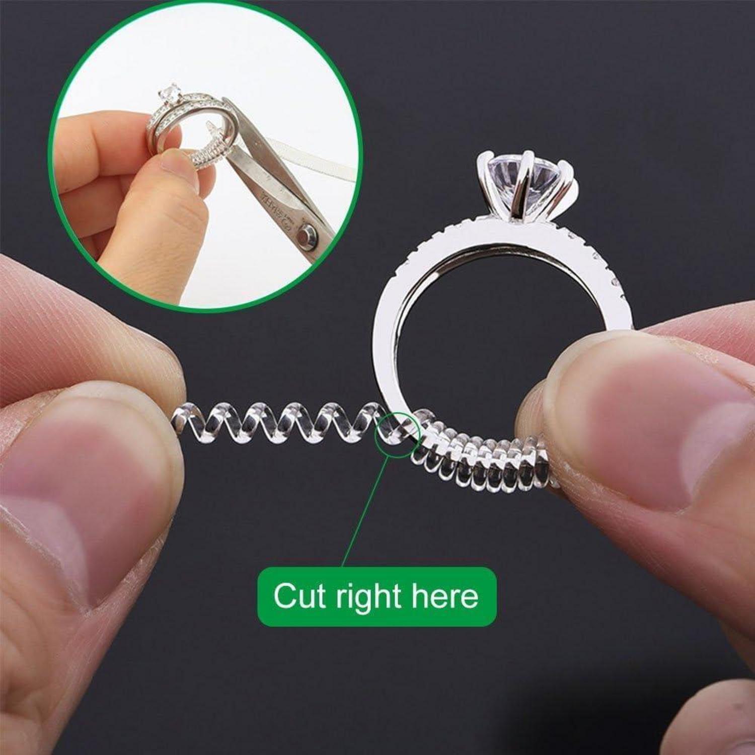 Ringversteller Set von 15 transparente Ringgrößenanpassung 3 Größen 2