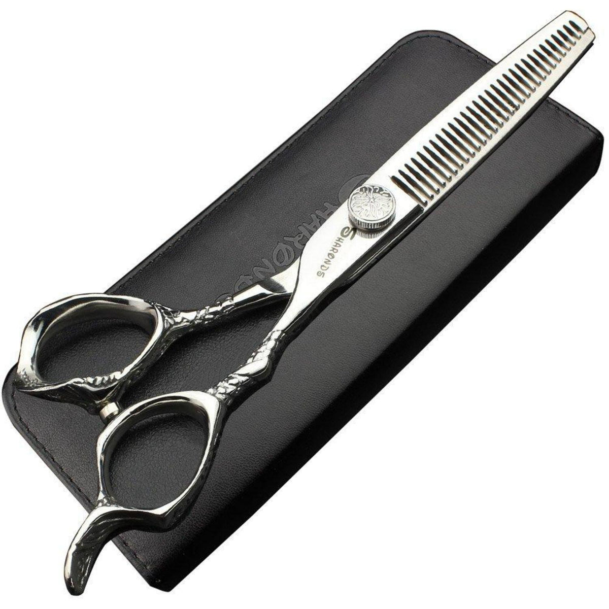 6 Zoll Japanische Friseurschere – Silberne Schlange Textur