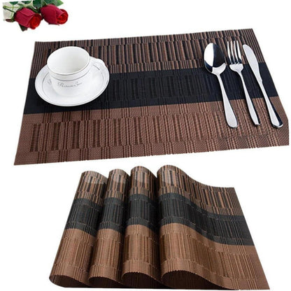 Fontic 6er Set Platzsets 30x45cm Rutschfest Abwaschbar PVC