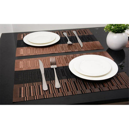 Fontic 6er Set Platzsets 30x45cm Rutschfest Abwaschbar PVC