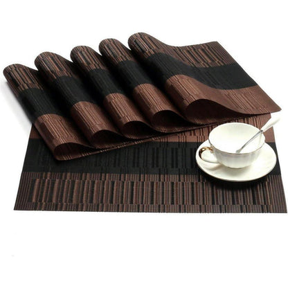 Fontic 6er Set Platzsets 30x45cm Rutschfest Abwaschbar PVC