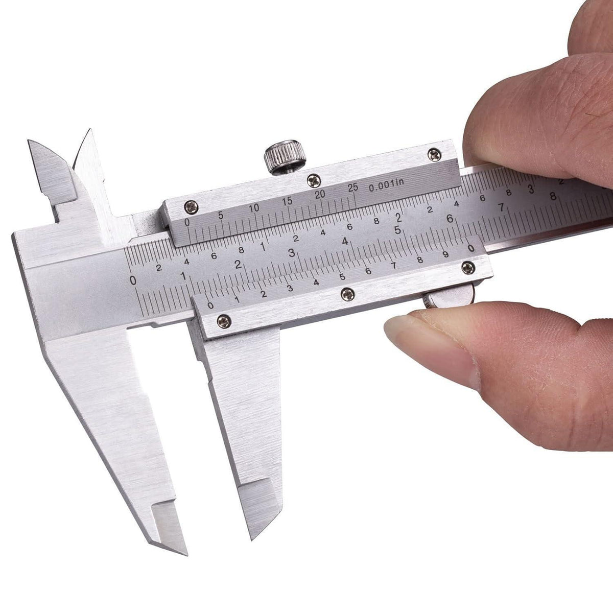 Messschieber 150mm Analog mit Feststellschraube und Doppelskala