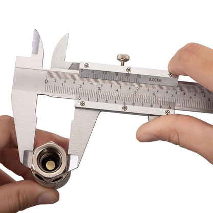 Messschieber 150mm Analog mit Feststellschraube und Doppelskala