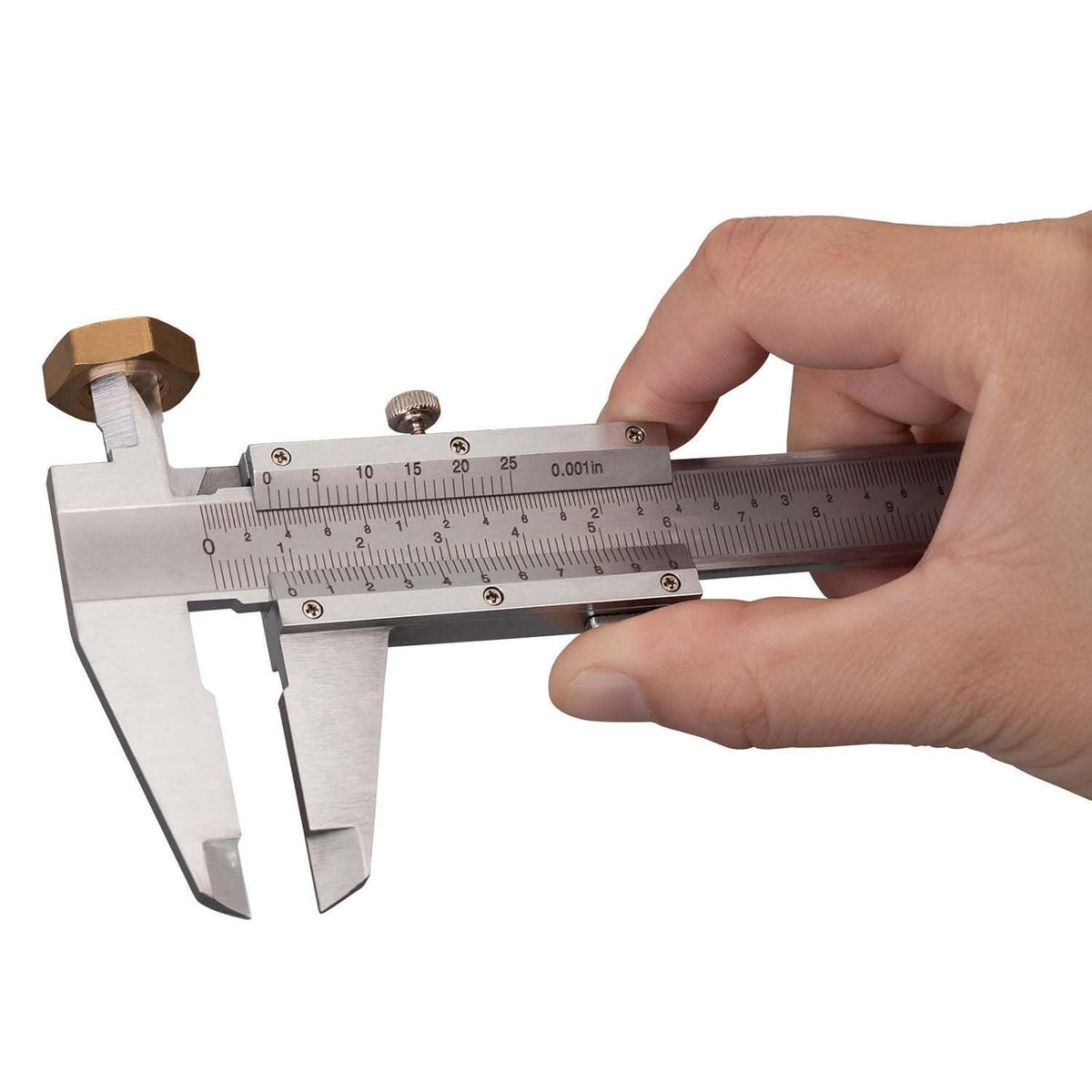 Messschieber 150mm Analog mit Feststellschraube und Doppelskala