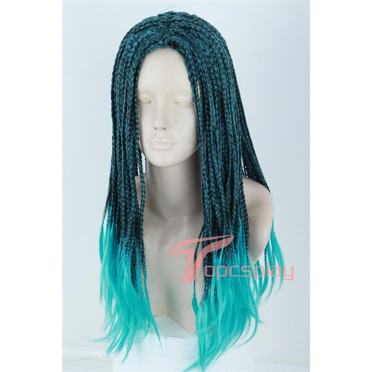 Kinder Anime Cosplay Perücke mit Zöpfen – 60cm