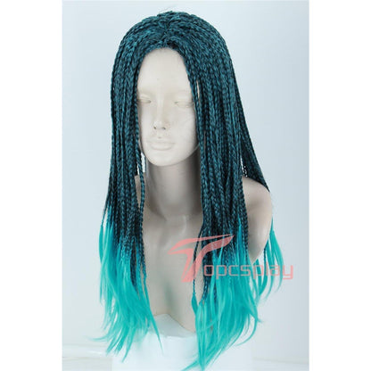 Kinder Anime Cosplay Perücke mit Zöpfen – 60cm