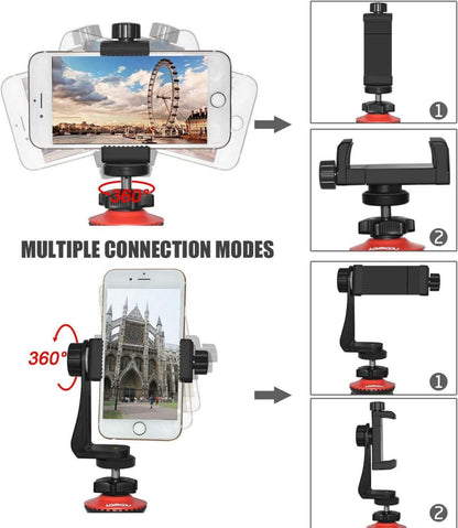 Handy Stativ Halterung Adapter für Selfie Stick Einbeinstativ