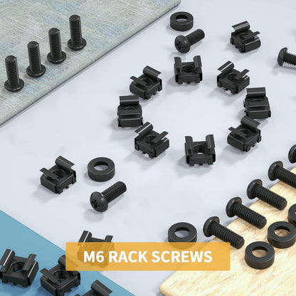 XOOL M6 Käfigmutter Rack Schrauben Set 50 Stück 16mm