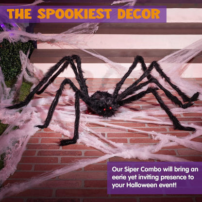 JOYIN 1.52 Meter Halloween Outdoor Haarige Spinne Dekoration